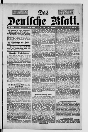Das deutsche Blatt vom 05.04.1896