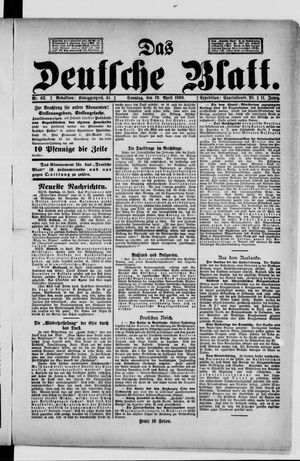 Das deutsche Blatt vom 19.04.1896