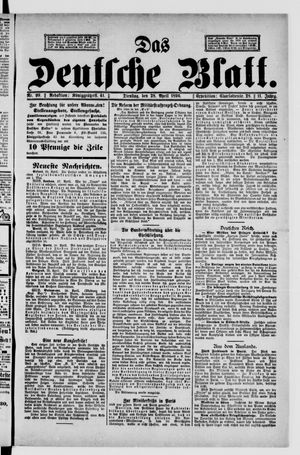 Das deutsche Blatt vom 28.04.1896