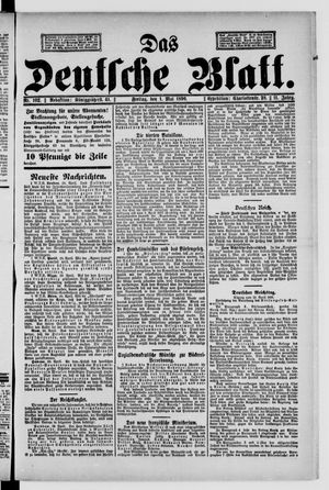 Das deutsche Blatt on May 1, 1896