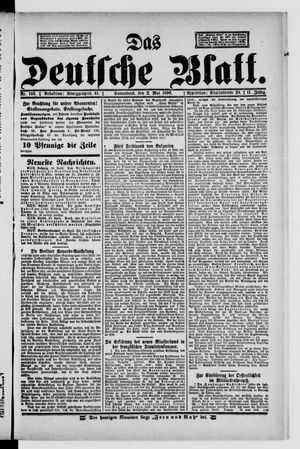 Das deutsche Blatt on May 2, 1896