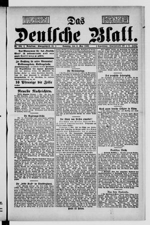 Das deutsche Blatt vom 03.05.1896