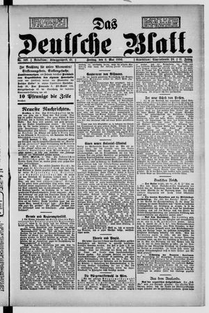 Das deutsche Blatt vom 08.05.1896