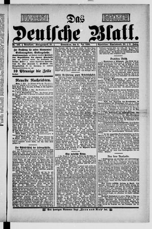 Das deutsche Blatt vom 09.05.1896