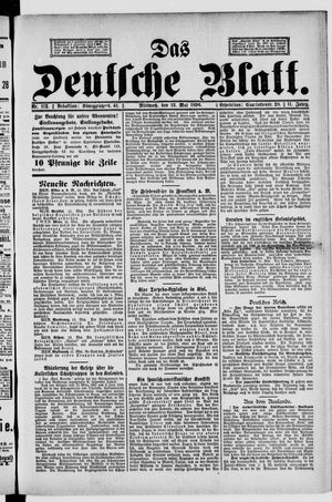 Das deutsche Blatt vom 13.05.1896