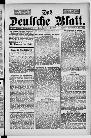 Das deutsche Blatt on May 14, 1896
