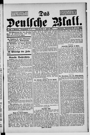 Das deutsche Blatt vom 07.06.1896