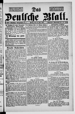 Das deutsche Blatt vom 12.06.1896