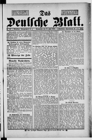 Das deutsche Blatt vom 13.06.1896