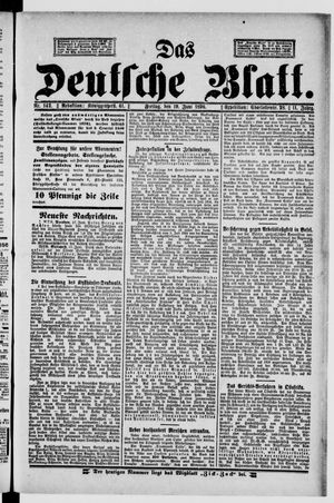 Das deutsche Blatt vom 19.06.1896