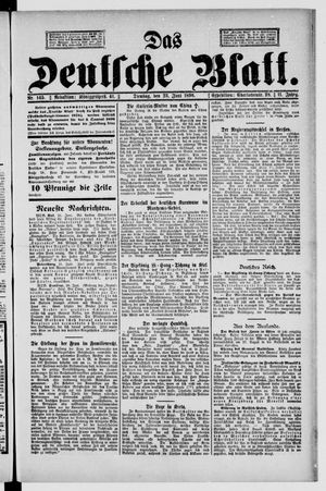 Das deutsche Blatt vom 23.06.1896