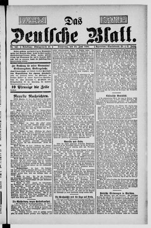 Das deutsche Blatt vom 25.06.1896