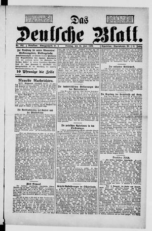 Das deutsche Blatt vom 14.07.1896