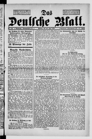 Das deutsche Blatt vom 24.07.1896