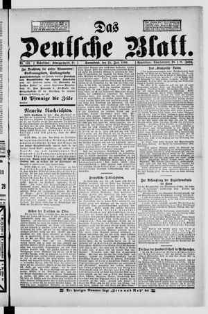 Das deutsche Blatt vom 25.07.1896
