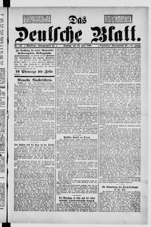 Das deutsche Blatt vom 28.07.1896