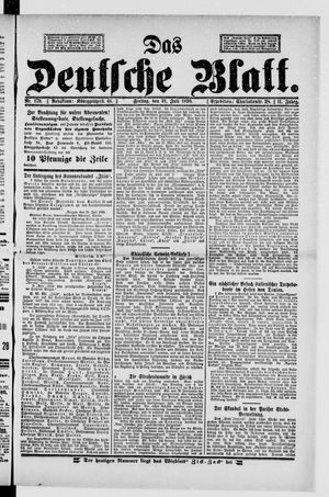 Das deutsche Blatt vom 31.07.1896
