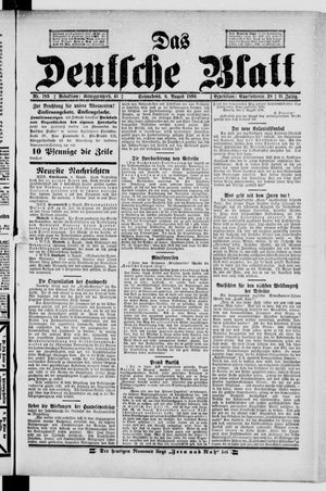 Das deutsche Blatt vom 08.08.1896