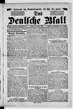 Das deutsche Blatt vom 18.10.1896