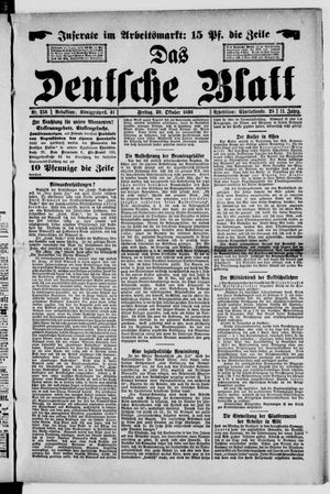 Das deutsche Blatt vom 30.10.1896