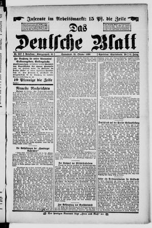 Das deutsche Blatt vom 31.10.1896