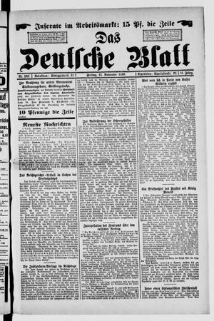 Das deutsche Blatt vom 13.11.1896