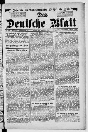 Das deutsche Blatt vom 20.11.1896
