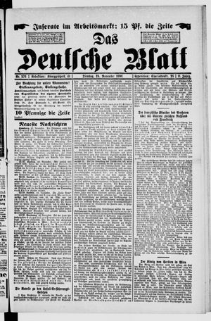 Das deutsche Blatt vom 24.11.1896
