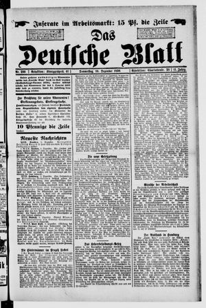 Das deutsche Blatt vom 10.12.1896