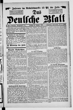 Das deutsche Blatt vom 22.12.1896