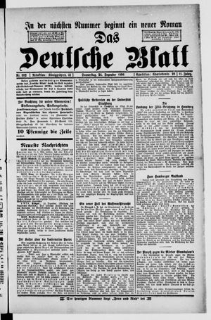 Das deutsche Blatt vom 24.12.1896
