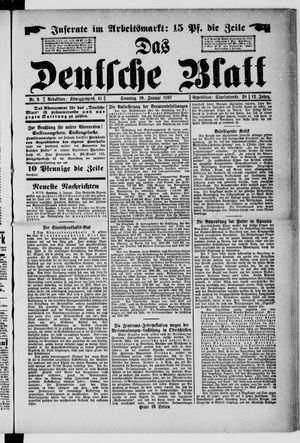 Das deutsche Blatt vom 10.01.1897