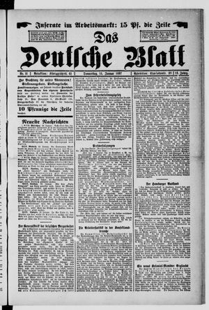 Das deutsche Blatt vom 14.01.1897