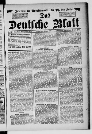 Das deutsche Blatt on Feb 19, 1897