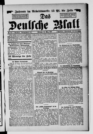 Das deutsche Blatt vom 10.03.1897