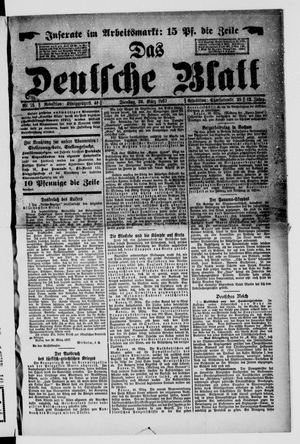 Das deutsche Blatt on Mar 29, 1897