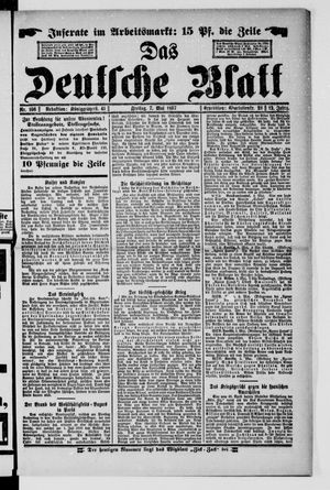 Das deutsche Blatt vom 07.05.1897