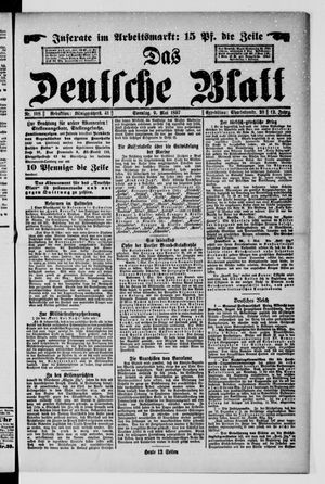 Das deutsche Blatt vom 09.05.1897