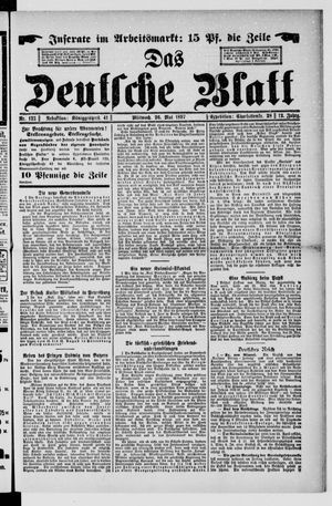 Das deutsche Blatt on May 26, 1897