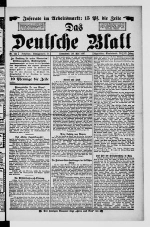 Das deutsche Blatt vom 29.05.1897