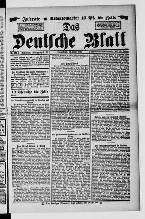 Das deutsche Blatt vom 12.06.1897