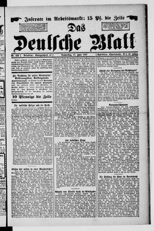 Das deutsche Blatt vom 17.06.1897