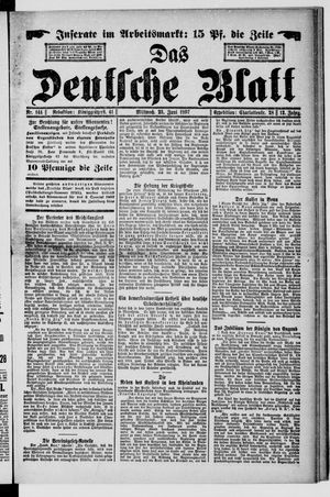 Das deutsche Blatt vom 23.06.1897