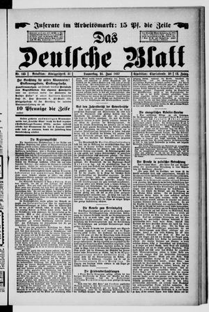 Das deutsche Blatt vom 24.06.1897