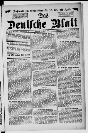 Das deutsche Blatt vom 30.06.1897