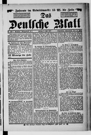 Das deutsche Blatt vom 02.07.1897