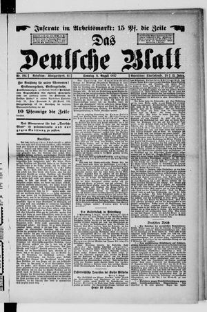 Das deutsche Blatt vom 08.08.1897