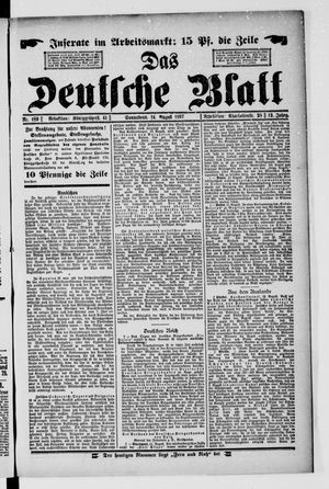 Das deutsche Blatt vom 14.08.1897