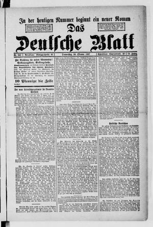 Das deutsche Blatt vom 14.10.1897