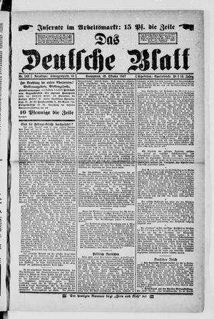 Das deutsche Blatt vom 16.10.1897